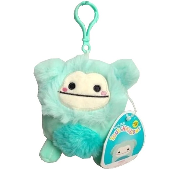 Nwt 👣Joelle the Bigfoot 3.5” Clip Squishmallow - Picture 1 of 5